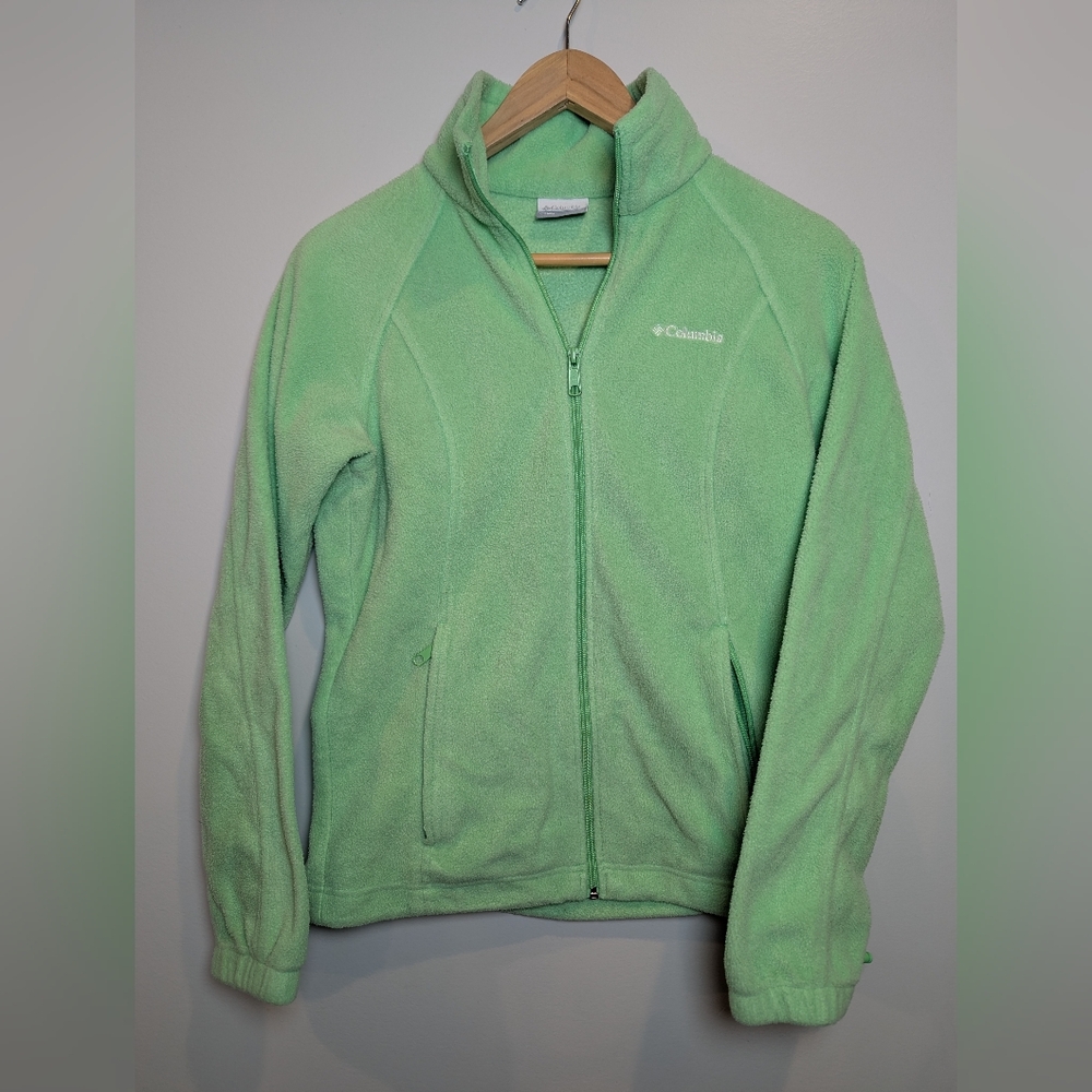 Columbia Women's Size S Lime Green Fleece Jacket
